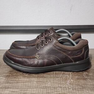 Clarks Cotrell Edge Men's Casual Comfort Oxford Shoes Size 10.5 Wide Brown